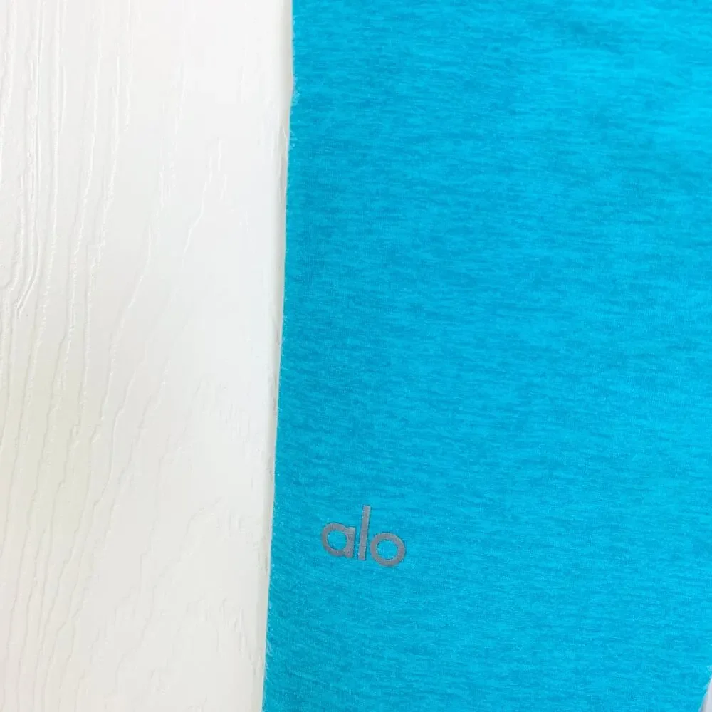 Alo Yoga High Rise Waist Alosoft Legging Bright Aqua Heather Size